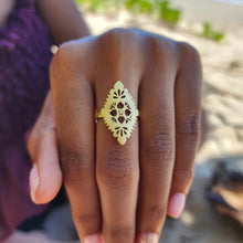 Load image into Gallery viewer, READY TO SHIP Diamond Masi Ring - 18k Gold Vermeil FJD$
