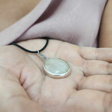 Load image into Gallery viewer, CONTACT US TO RECREATE THIS SOLD OUT STYLE Bezel set Mother of Pearl Necklace with Pasifika detail- 925 Sterling Silver FJD$