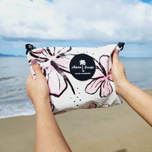 Load image into Gallery viewer, READY TO SHIP "Fiji Hibiscus" Medium Water-Resistant Pouch with removable Straps - FJD$
