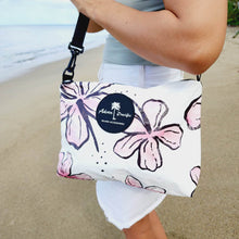 Load image into Gallery viewer, READY TO SHIP "Fiji Hibiscus" Medium Water-Resistant Pouch with removable Straps - FJD$