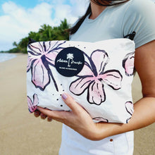 Load image into Gallery viewer, READY TO SHIP "Fiji Hibiscus" Medium Water-Resistant Pouch with removable Straps - FJD$