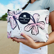 Load image into Gallery viewer, READY TO SHIP "Fiji Hibiscus" Medium Water-Resistant Pouch with removable Straps - FJD$