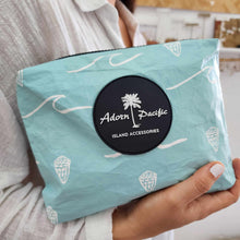 Load image into Gallery viewer, READY TO SHIP "Fiji Ocean" Small Water-Resistant Pouch - FJD$