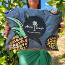 Load image into Gallery viewer, READY TO SHIP "Fiji Pineapple" Small Water-Resistant Pouch - FJD$