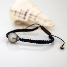 Load image into Gallery viewer, READY TO SHIP Unisex Civa Fiji Pearl Bracelet #0019 - Nylon & 9k Solid Gold Beads FJD$