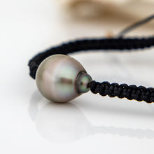 Load image into Gallery viewer, READY TO SHIP Unisex Civa Fiji Pearl Bracelet #0019 - Nylon & 9k Solid Gold Beads FJD$