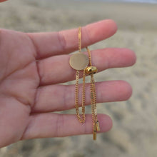 Load image into Gallery viewer, Engravable Disc Bracelet - Silver or Gold Waterproof Stainless Steel FJD$