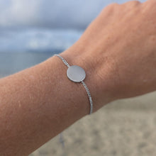 Load image into Gallery viewer, Engravable Disc Bracelet - Silver or Gold Waterproof Stainless Steel FJD$