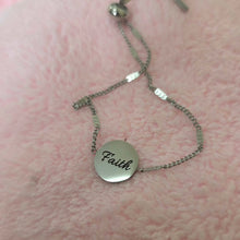 Load image into Gallery viewer, Engravable Disc Bracelet - Silver or Gold Waterproof Stainless Steel FJD$