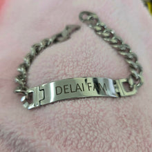 Load image into Gallery viewer, Engravable Men's Bracelet - Silver or Gold Waterproof Stainless Steel FJD$
