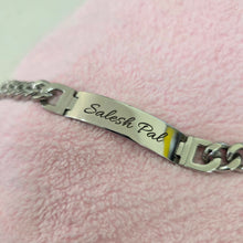 Load image into Gallery viewer, Engravable Men's Bracelet - Silver or Gold Waterproof Stainless Steel FJD$
