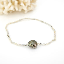 Load image into Gallery viewer, READY TO SHIP Fiji Keshi Pearl & Glass Bead Stretch Bracelet - FJD$