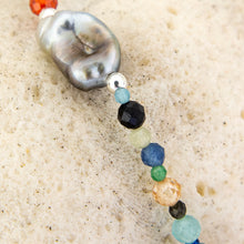 Load image into Gallery viewer, READY TO SHIP Fiji Keshi Pearl & Glass Bead Stretch Bracelet - FJD$