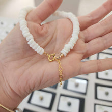 Load image into Gallery viewer, READY TO SHIP Fiji Saltwater Pearl & Shell Money Bracelet - 14k Gold Fill FJD$