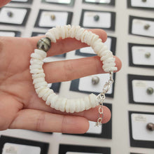 Load image into Gallery viewer, READY TO SHIP Fiji Saltwater Pearl & Shell Money Bracelet - 925 Sterling Silver FJD$