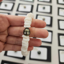 Load image into Gallery viewer, READY TO SHIP Fiji Saltwater Pearl & Shell Money Bracelet - 925 Sterling Silver FJD$