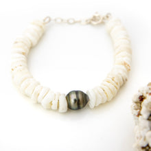 Load image into Gallery viewer, READY TO SHIP Fiji Saltwater Pearl & Shell Money Bracelet - 925 Sterling Silver FJD$