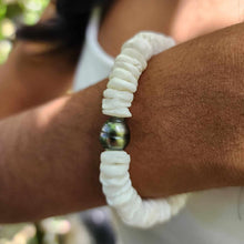 Load image into Gallery viewer, READY TO SHIP Fiji Saltwater Pearl & Shell Money Bracelet - 925 Sterling Silver FJD$