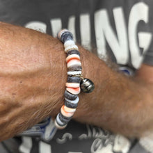 Load image into Gallery viewer, READY TO SHIP Fiji Saltwater Pearl & Shell Money Stretch Bracelet FJD$