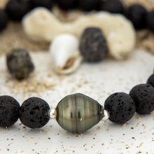 Load image into Gallery viewer, CONTACT US TO RECREATE THIS SOLD OUT STYLE Unisex Civa Fiji Pearl Lava Stone Stretch Bracelet - FJD$