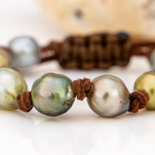 Load image into Gallery viewer, READY TO SHIP Unisex Faux Suede Civa Fiji Pearl Bracelet - FJD$