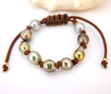 Load image into Gallery viewer, READY TO SHIP Unisex Faux Suede Civa Fiji Pearl Bracelet - FJD$