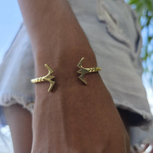 Load image into Gallery viewer, READY TO SHIP Frigate Bird Cuff Bracelet - 14k Gold over Brass FJD$