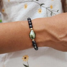Load image into Gallery viewer, READY TO SHIP Bead Graded Saltwater Pearl Bracelet in 14k Gold Fill #3045 - FJD$