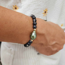 Load image into Gallery viewer, READY TO SHIP Bead Graded Saltwater Pearl Bracelet in 14k Gold Fill #3045 - FJD$