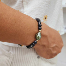 Load image into Gallery viewer, READY TO SHIP Bead Graded Saltwater Pearl Bracelet in 14k Gold Fill #3045 - FJD$
