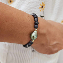 Load image into Gallery viewer, READY TO SHIP Bead Graded Saltwater Pearl Bracelet in 14k Gold Fill #3045 - FJD$