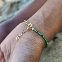 Load image into Gallery viewer, READY TO SHIP Palm Tree Charm & Bead Bracelet - 14k Gold Fill FJD$