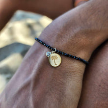 Load image into Gallery viewer, READY TO SHIP Palm Tree Charm & Bead Bracelet - 14k Gold Fill FJD$