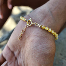 Load image into Gallery viewer, READY TO SHIP Frangipani Charm & Bead Bracelet - 14k Gold Fill FJD$
