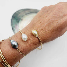 Load image into Gallery viewer, READY TO SHIP Civa Fiji Pearl Cuff - 14k Gold Fill FJD$