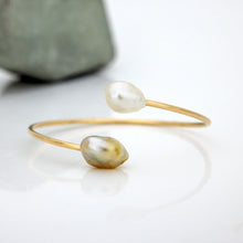 Load image into Gallery viewer, READY TO SHIP Civa Fiji Pearl Cuff - 14k Gold Fill FJD$