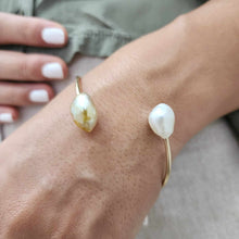 Load image into Gallery viewer, READY TO SHIP Civa Fiji Pearl Cuff - 14k Gold Fill FJD$