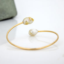 Load image into Gallery viewer, READY TO SHIP Civa Fiji Pearl Cuff - 14k Gold Fill FJD$