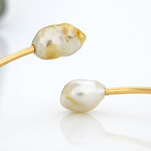 Load image into Gallery viewer, READY TO SHIP Civa Fiji Pearl Cuff - 14k Gold Fill FJD$