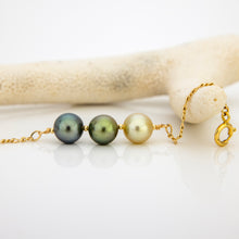 Load image into Gallery viewer, CONTACT US TO RECREATE THIS SOLD OUT STYLE Civa Fiji Saltwater Graded Pearl Trio Bracelet - 14k Gold Fill FJD$