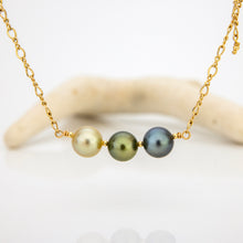 Load image into Gallery viewer, CONTACT US TO RECREATE THIS SOLD OUT STYLE Civa Fiji Saltwater Graded Pearl Trio Bracelet - 14k Gold Fill FJD$