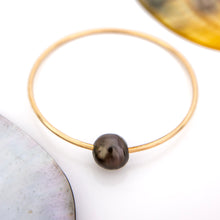 Load image into Gallery viewer, READY TO SHIP Civa Fiji Saltwater Pearl Bangle - 14k Gold Fill FJD$