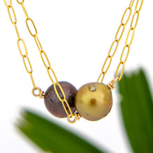 Load image into Gallery viewer, CONTACT US TO RECREATE THIS SOLD OUT STYLE Civa Fiji Pearl Duo Bracelet - 14k Gold Fill FJD$