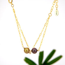 Load image into Gallery viewer, CONTACT US TO RECREATE THIS SOLD OUT STYLE Civa Fiji Pearl Duo Bracelet - 14k Gold Fill FJD$