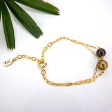 Load image into Gallery viewer, CONTACT US TO RECREATE THIS SOLD OUT STYLE Civa Fiji Pearl Duo Bracelet - 14k Gold Fill FJD$