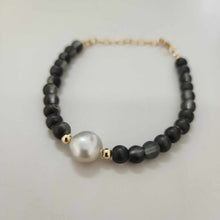 Load image into Gallery viewer, READY TO SHIP Bead Saltwater Pearl Bracelet in 14k Gold Fill - FJD$