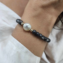Load image into Gallery viewer, READY TO SHIP Bead Saltwater Pearl Bracelet in 14k Gold Fill - FJD$
