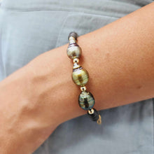 Load image into Gallery viewer, READY TO SHIP Bead Saltwater Pearl Bracelet in 14k Gold Fill - FJD$