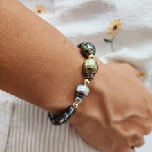 Load image into Gallery viewer, READY TO SHIP Bead Saltwater Pearl Bracelet in 14k Gold Fill - FJD$