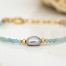 Load image into Gallery viewer, READY TO SHIP Freshwater Pearl & Bead Bracelet - 14k Gold Fill FJD$